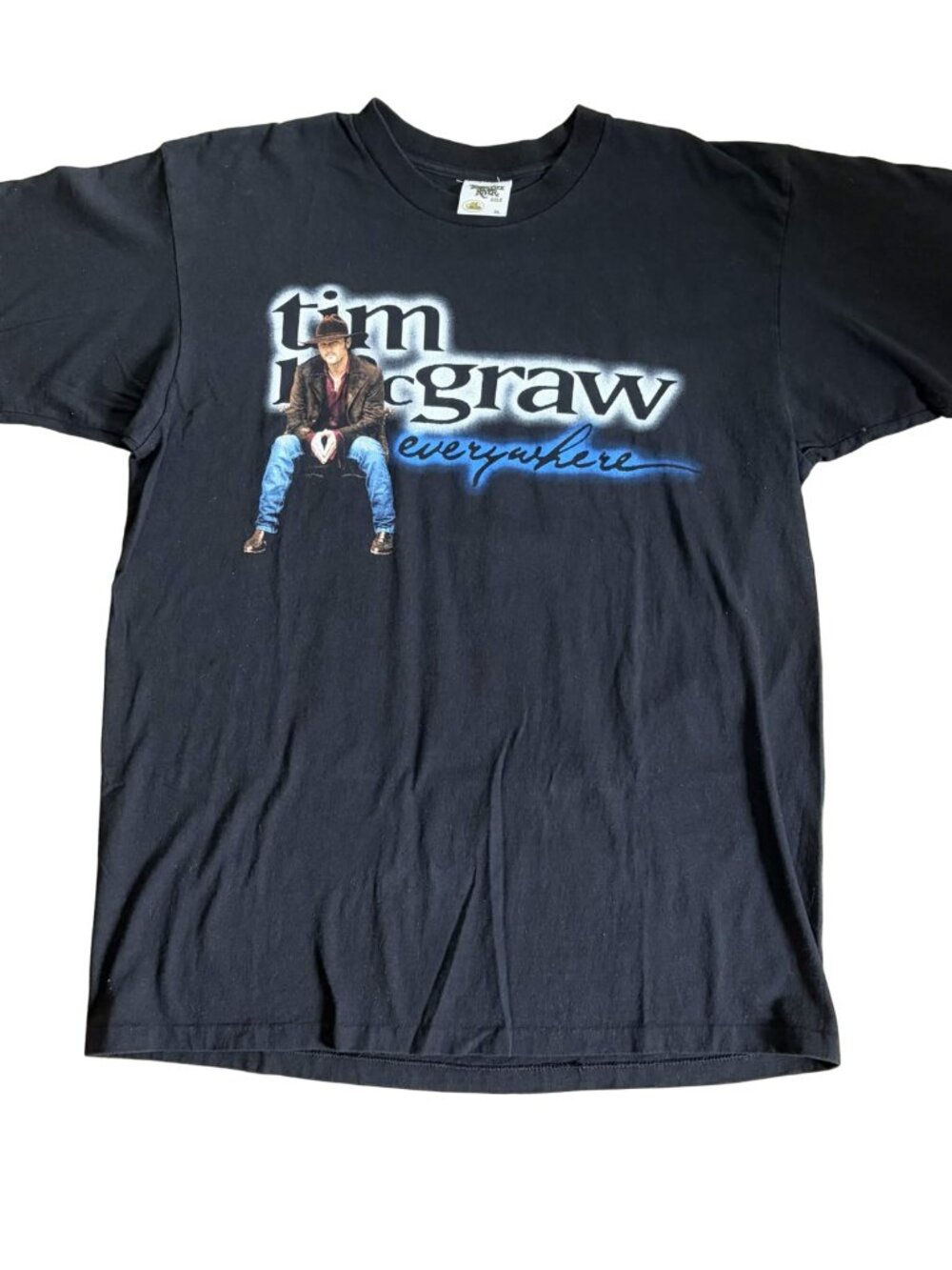 Vintage 1997 Tim McGraw Everywhere Tour T-Shirt Single Stitch Bluestein USA XL